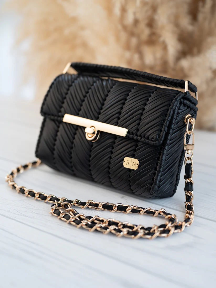 EVA- black vegan leather