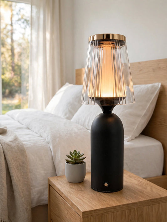 Luxe Prism Crystal Table Lamp