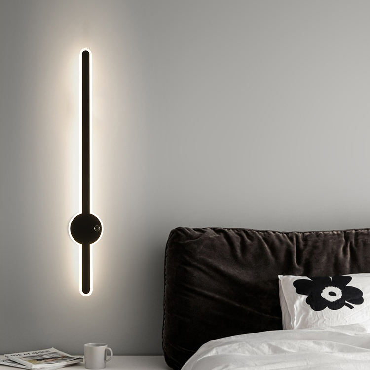 Led Straight Golden Wall Light