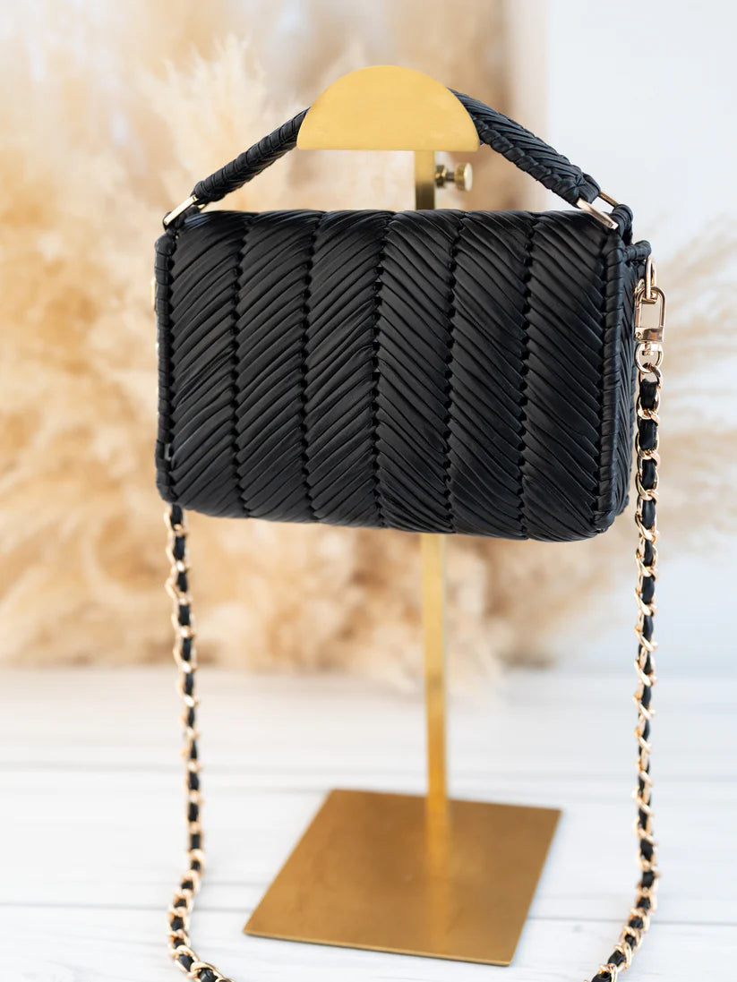 EVA- black vegan leather