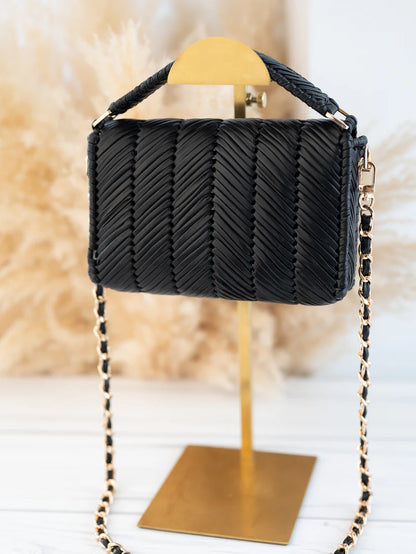 EVA- black vegan leather