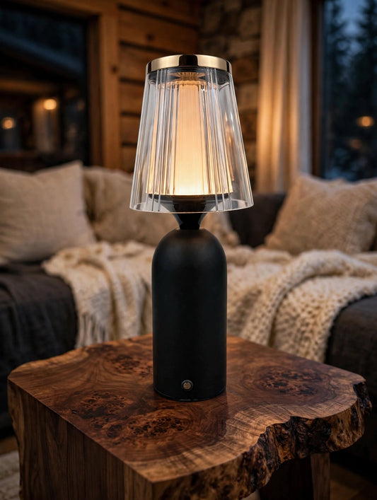 Luxe Prism Crystal Table Lamp